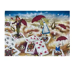 Деревянный пазл серия Сказки &amp;quot;Alice in the Wonderland&amp;quot;